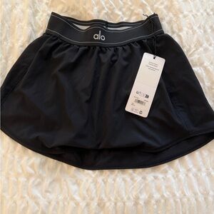 ALO Yoga Black Tennis Skirt Small